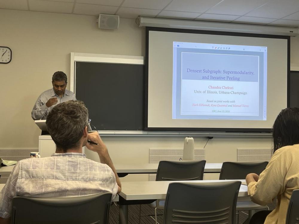 Seminar by Chandra Chekuri from UIUC